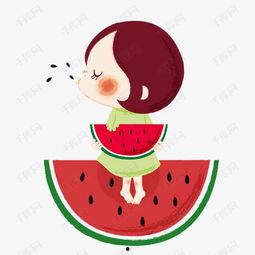 吃瓜少女画画图片,一幅图中的欢乐时光