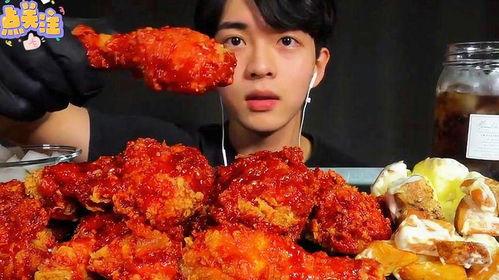 吃瓜吃爆辣炸鸡视频大全,吃瓜群众的味蕾狂欢